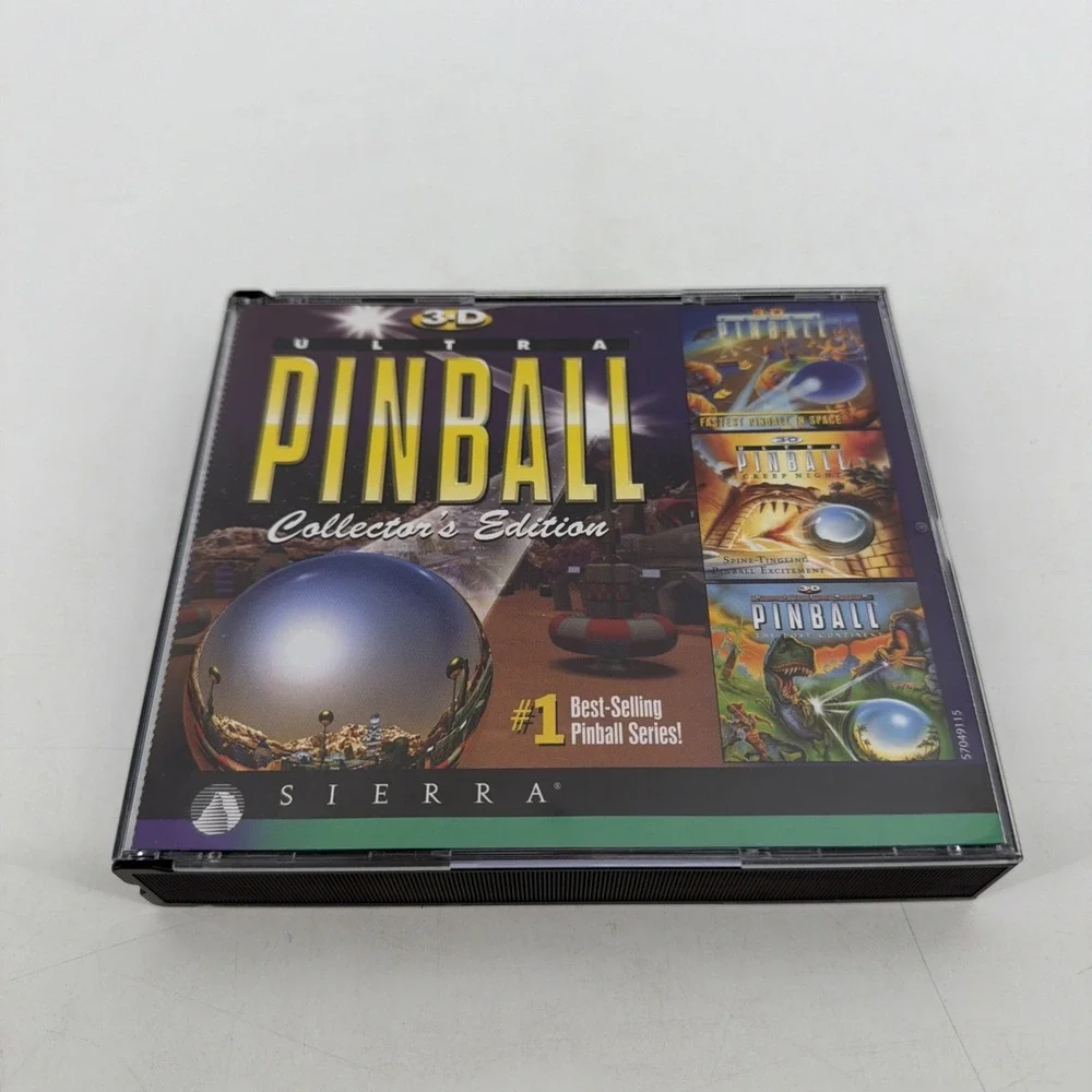 3D Ultra Pinball Collectors Edition PC CD Rom Sierra Creep Night Lost Continent